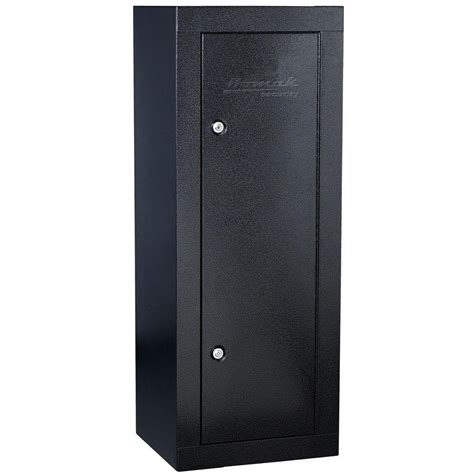 homak 12-gun steel security cabinet black|6 gun safe with shelves.